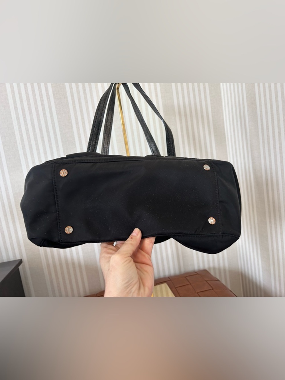 MZ Wallace Roxy Women's Black Nylon Tote Bag with Multiple Pockets - Picture 4 of 12